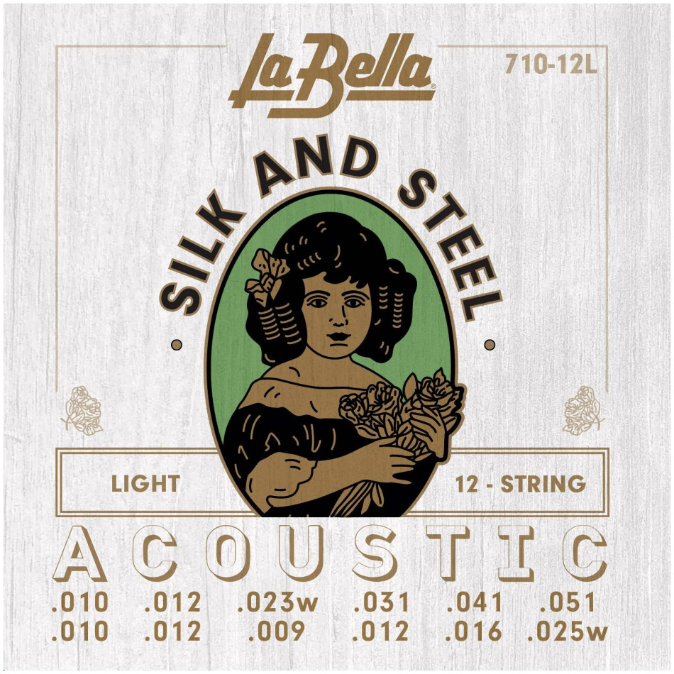 LA BELLA 710 12L - Струны для 12 струнной акустической гитары
