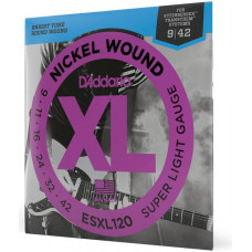 D'ADDARIO ESXL120 - Струны для электрогитары headless