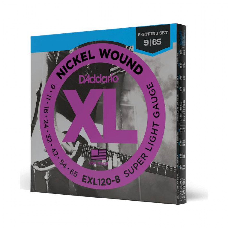 D'ADDARIO EXL120 8 - Струны для 8 струнной электрогитары