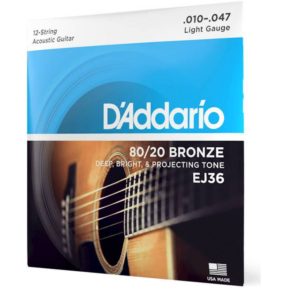 D'ADDARIO EJ36 - Струны для 12 струнной акустической гитары