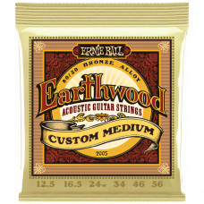ERNIE BALL 2005 Earthwood 80/20 Bronze Custom Medium 12.5-56 - Струны для акустической гитары