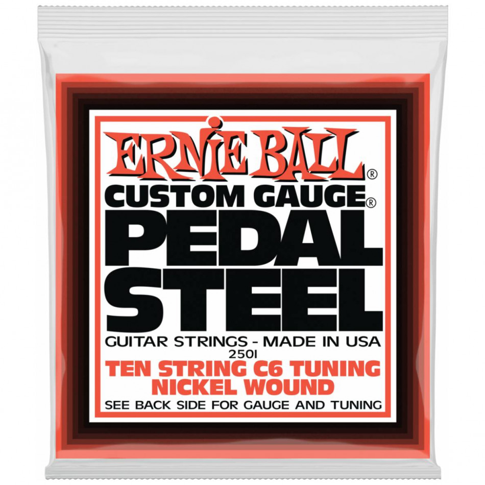 ERNIE BALL 2501 Nickel Wound C6 Tuning 12-66 - Струны для 10 струнной педальной слайд-гитары