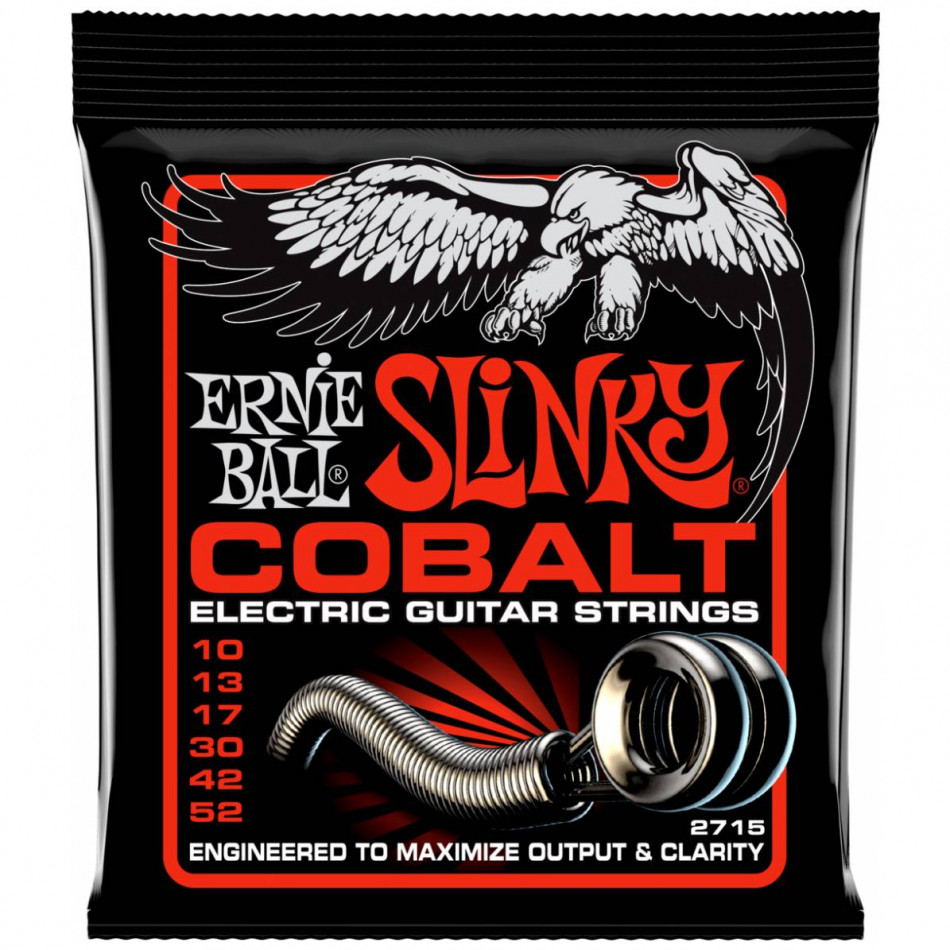 ERNIE BALL 2715 Cobalt Slinky Skinny Top Heavy Bottom 10-52 - Струны для электрогитары
