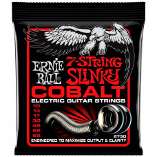 ERNIE BALL 2730 Cobalt Slinky Skinny Top Heavy Bottom 10-62 - Струны для 7 струнной электрогитары