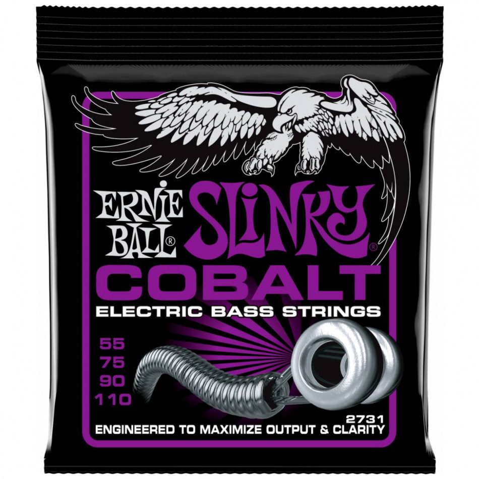 ERNIE BALL 2731 Cobalt Slinky Power 55-110 - Струны для бас-гитары
