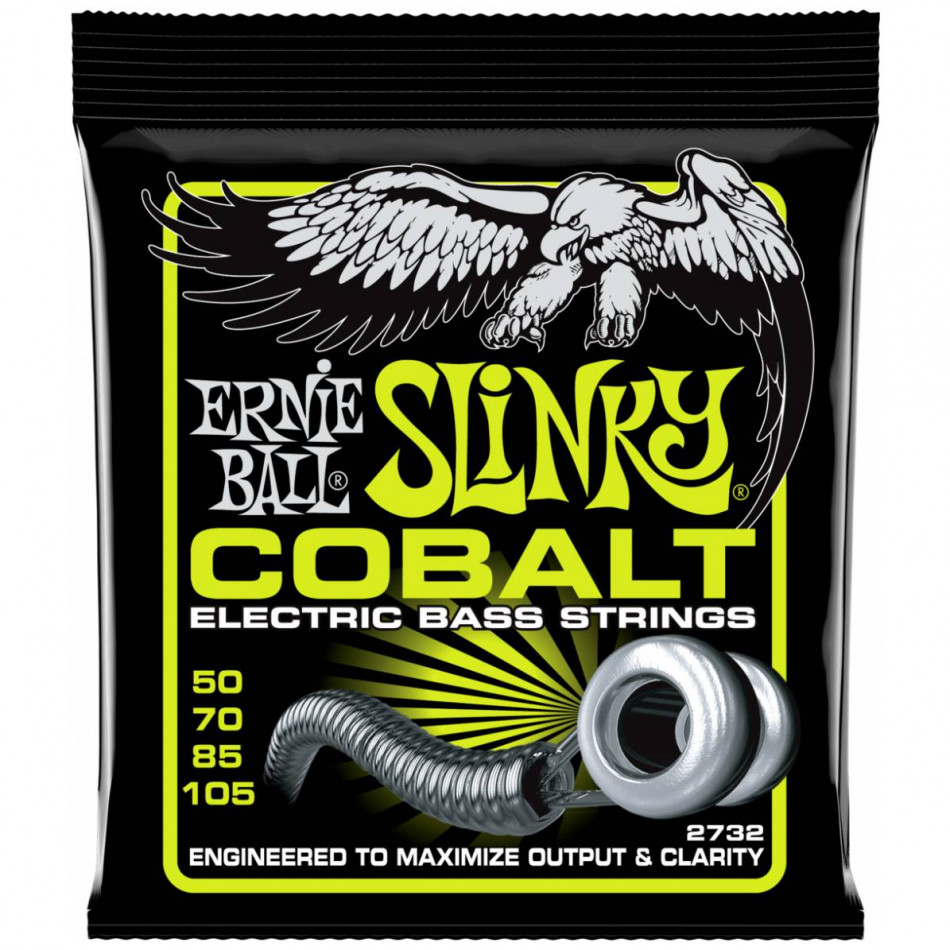 ERNIE BALL 2732 Cobalt Slinky Regular 50-105 - Струны для бас-гитары