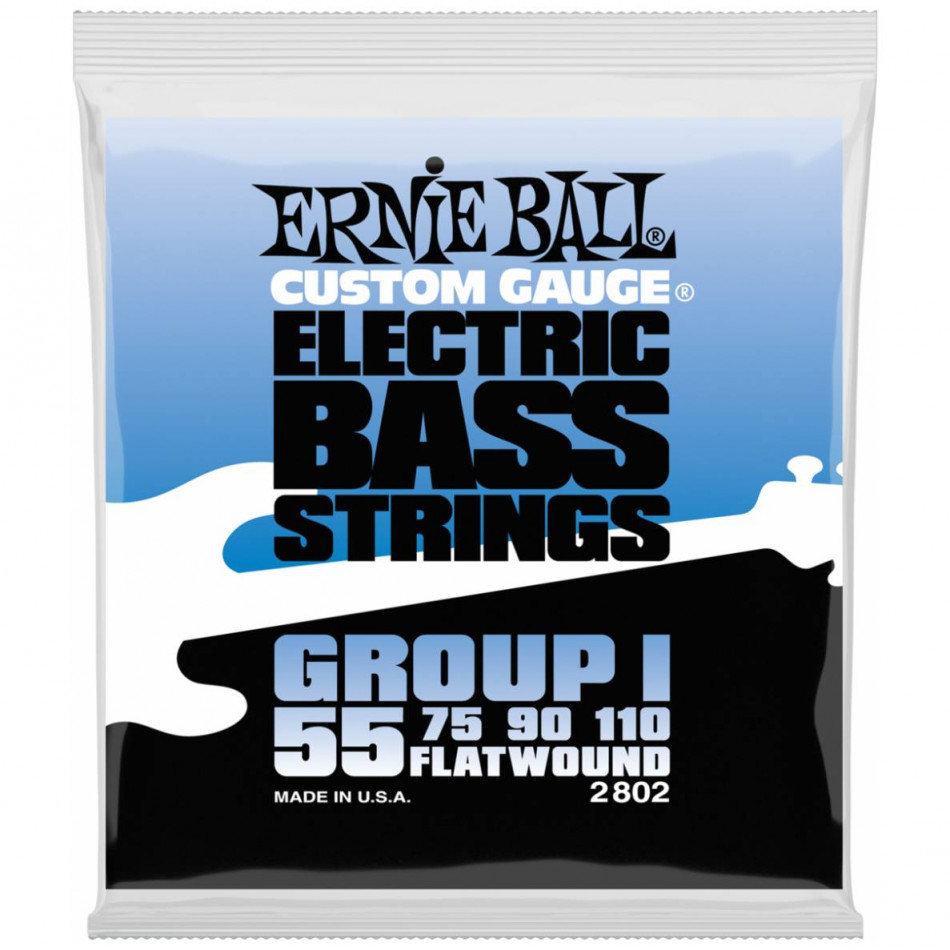 ERNIE BALL 2802 Flatwound 55-110 - Струны для бас-гитары