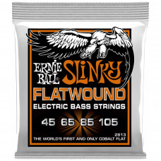 ERNIE BALL 2813 Flatwound Slinky Hybrid 45-105 - Струны для бас-гитары