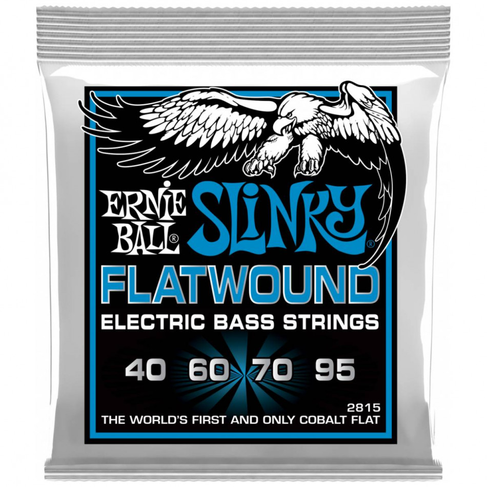 ERNIE BALL 2815 Flatwound Slinky Extra 40-95 - Струны для бас-гитары
