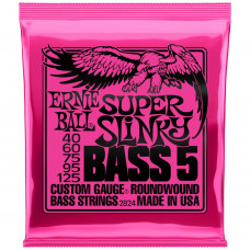 ERNIE BALL 2824 Nickel Wound Slinky Super 40-125 - Струны для 5 струнной бас-гитары