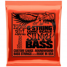 ERNIE BALL 2838 Nickel Wound Long Scale Slinky 32-130 - Струны для 6 струнной бас-гитары