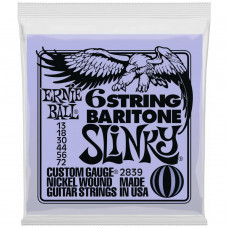 ERNIE BALL 2839 Nickel Wound 5/8 Scale Slinky 13-72 - Струны для баритон-гитары