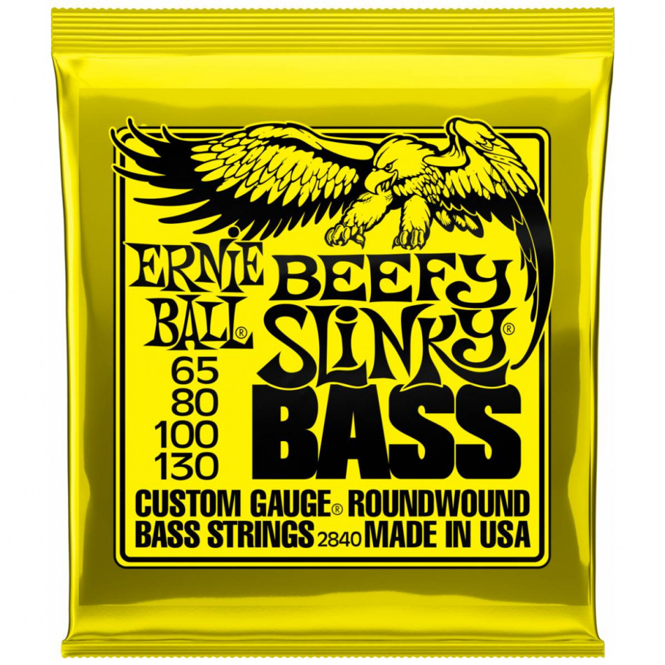 ERNIE BALL 2840 Nickel Wound Slinky Beefy 65-130 - Струны для бас-гитары