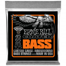ERNIE BALL 3833 Coated Slinky Hybrid 45-105 - Струны для бас-гитары
