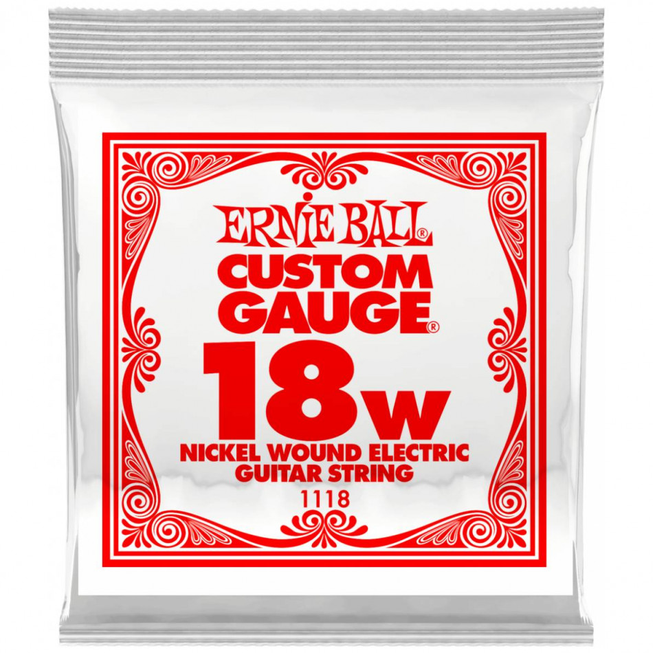 ERNIE BALL 1118 Nickel Wound .018 - Струна одиночная для электрогитары
