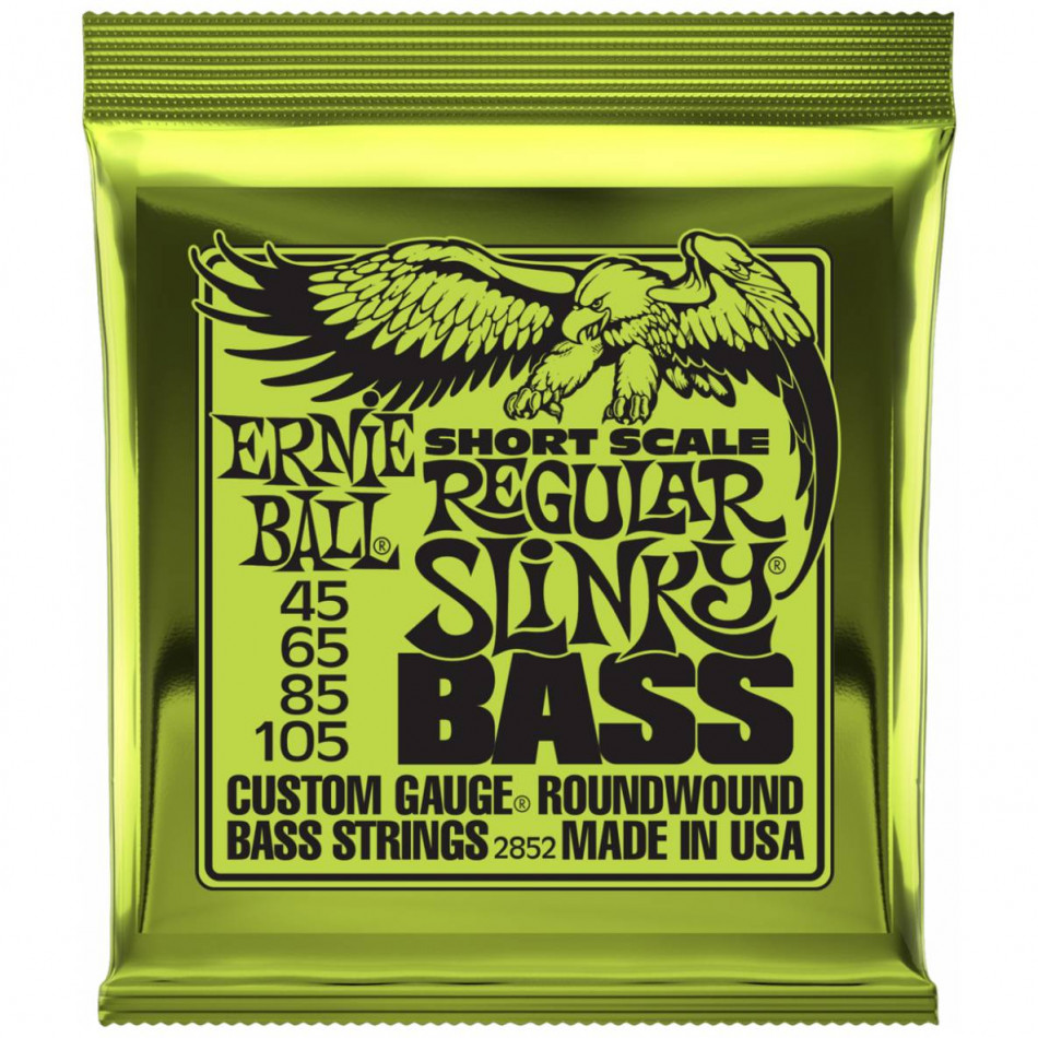 ERNIE BALL 2852 Nickel Wound Short Scale Slinky Regular 50-105 - Струны для бас-гитары