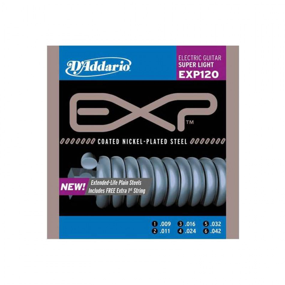 D'ADDARIO EXP120 - Струны для электрогитары