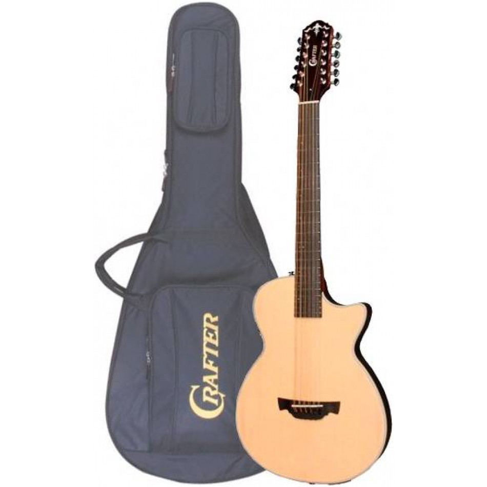 CRAFTER CT-120-12/EQ N + Чехол - Гитара электроакустическая 12-струнная