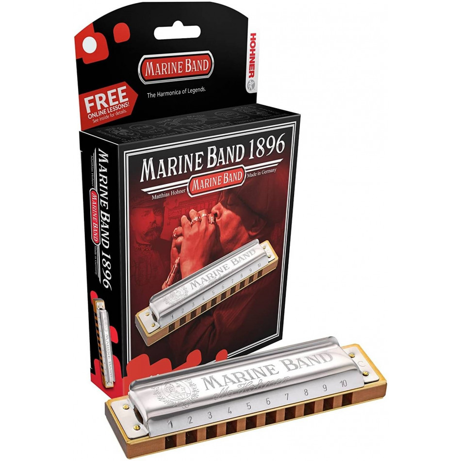 HOHNER Marine Band 1896/20 G гармонический минор - Губная гармоника диатоническая