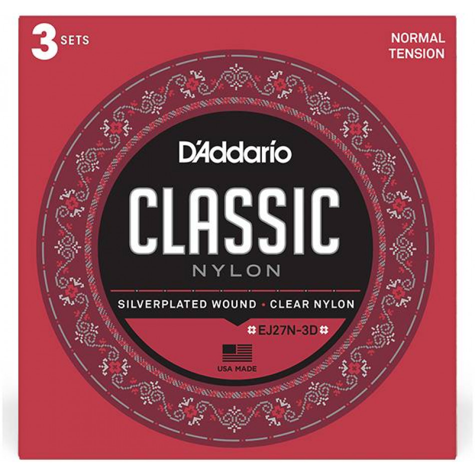 D'ADDARIO EJ27 N-3D - Струны для классической гитары